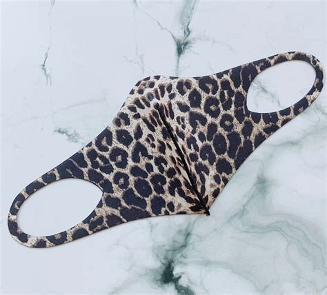 Leopard Cooling Face Mask Washable Reusable Protection Etsy