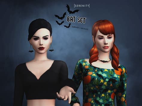 My Sims 4 Blog Bat Accessories Set By Serenitycc