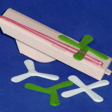 3d Printable Mini Boomerangs And Launcher By Tadashi Hattori