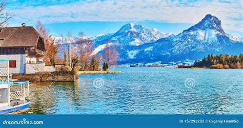 Alpine Landscape Around Wolfgangsee Lake St Wolfgang Salzkammergut