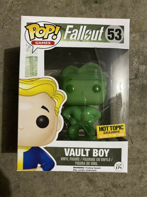 Funko Pop Fallout Vault Boy 53 Glow In The Dark Hot Topic Exclusive