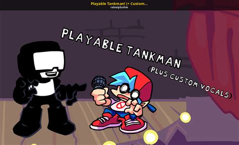 Playable Tankman Custom Vocals Friday Night Funkin Mods