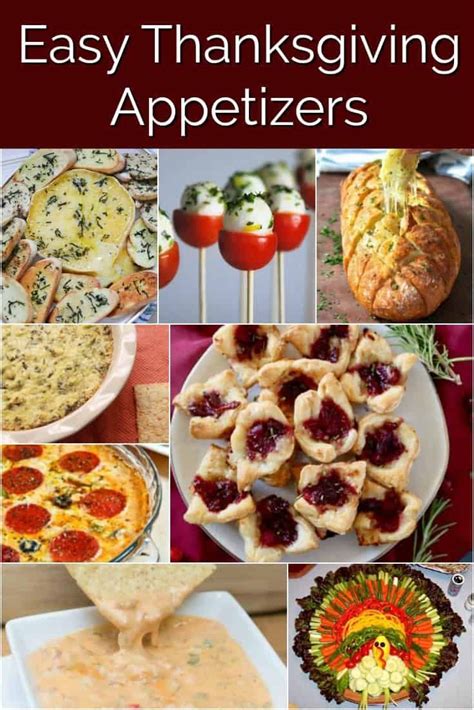 Easy Thanksgiving Appetizers Are Shown Here
