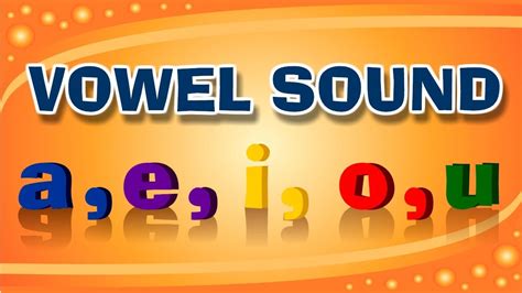 Vowel Sounds Youtube