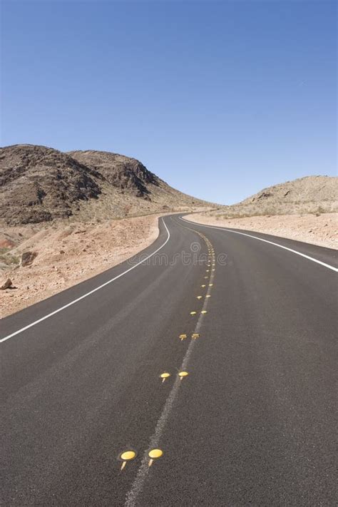 Long Desert Road Stock Photo Image Of Curve Landscape 3485138