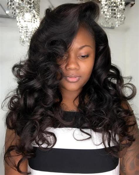 The most common black wavy hair material is cotton. 30 Picture-Perfect Black Curly Hairstyles