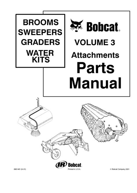 Bobcat Brooms Sweepers Graders Water Kits Attachments Parts Catalog