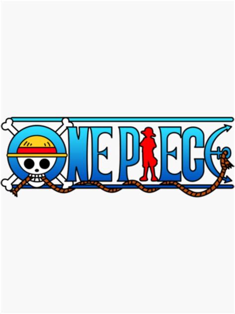 Sticker One Piece Logo Luffy Sticker Design Drôle One Piece Logo