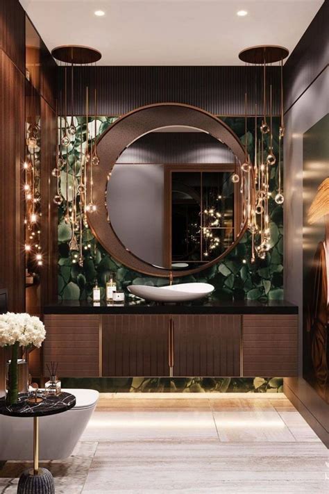 Kayan Round Mirror Modern Design By Brabbu Unique Bathroom Design Bathroom Design Decor