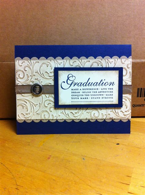 Stampin Up Graduation Card Graduation Cards Graduation Announcements