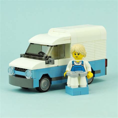 Lego Moc Milk Delivery Van By Demarco Rebrickable Build With Lego