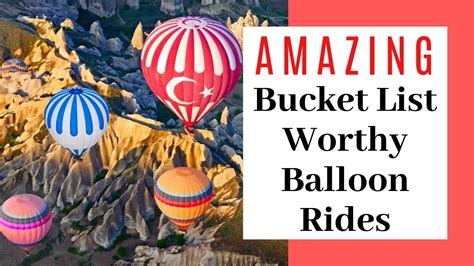 Worlds 14 Best Hot Air Balloon Rides Youtube