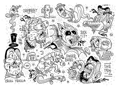 All the best flash cartoon drawing 40+ collected on this page. TATTOO FLASH on Behance