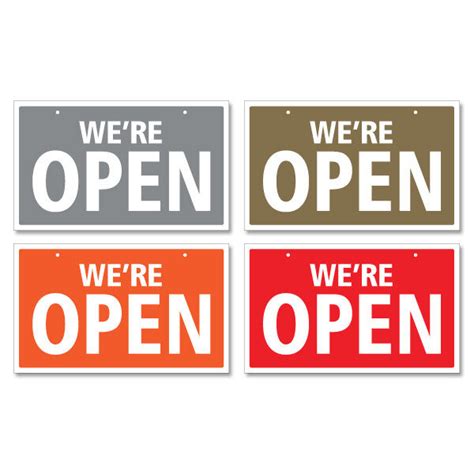 Were Open And Sorry Were Closed 3mm Rigid Hanging Sign Shop Window