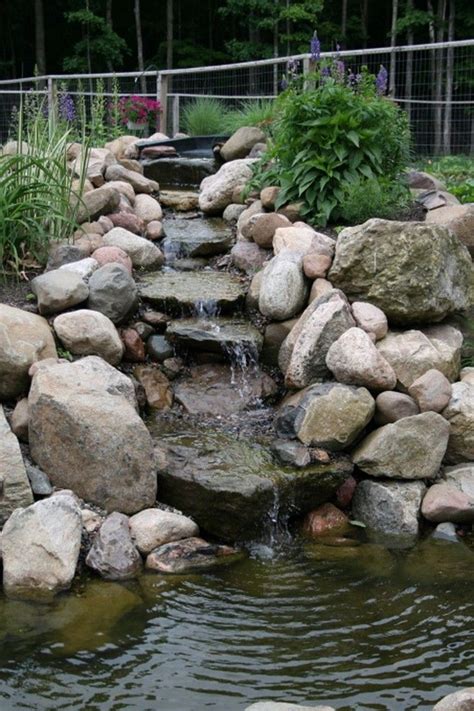 77 Awesome Small Waterfall Pond Landscaping Ideas Waterfalls Backyard Ponds Backyard Pond