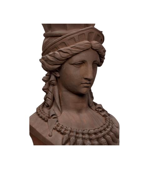 Caryatid sculpture column bust - Temarte