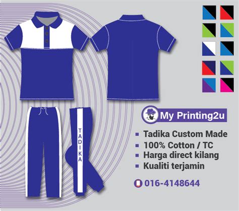 Sila pilih saiz yang sesuai berdasarkan carta yang disertakan. Design Terkini Baju Uniform Tadika 2020 - Custom Made T ...