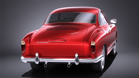 Volkswagen Karmann Ghia Coupe 1955 1974 V Ray 3D Model By SQUIR