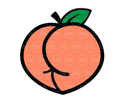 peach ass svg butt svg funny erotic clipart vector cut file etsy finland