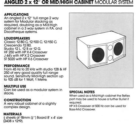 All of the metal storage drawers fully extend for 100% visibility. 2 x 12" Mid Range Angled Cabinet Plans - Speakerplans.com ...