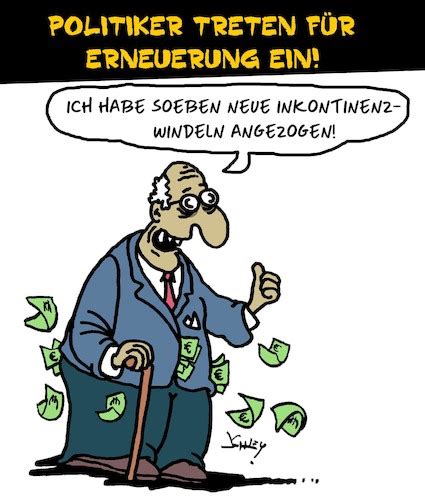 Politische Erneuerung By Karsten Schley Politics Cartoon Toonpool