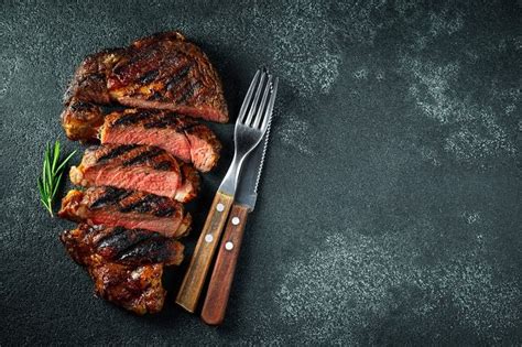 Sliced Steak Ribeye Grilled With Pe Featuring Steak Meat And Top In