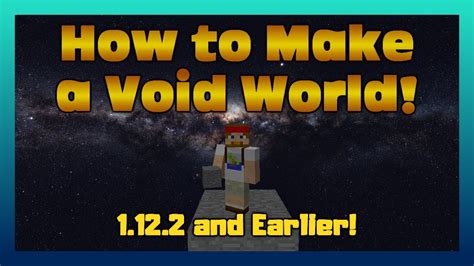 Minecraft How To Make A Void World 1122 And Earlier Youtube