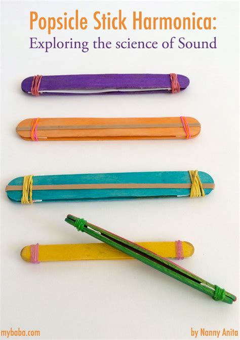 How To Make A Craft Stick Harmonica Preschool Music Craft Stick