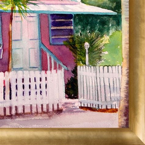 Artistbe Siesta Key Cottage Lynne Atwood Framed 23 In H X 27 In W