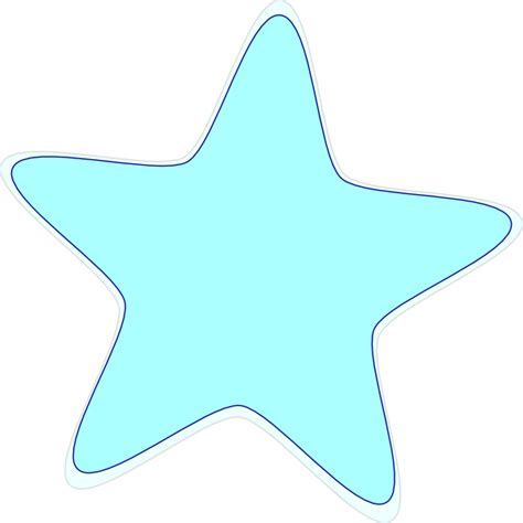 Light Blue Star Clip Art Vector Clip Art Online Clipart Best