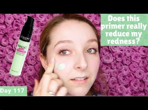 Lor Al Magic Anti Redness Correcting Primer Review Day Of Trying New Makeup Every Day