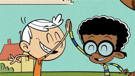 Image S1e10a Lincoln And Clyde High Fivepng The Loud House