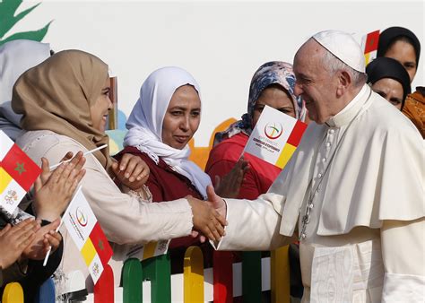 Spread Mercy Build Fraternity Pope Urges Morocco S Christian Minority