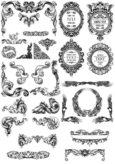Victorian Ornaments Vector At Getdrawings Free Download
