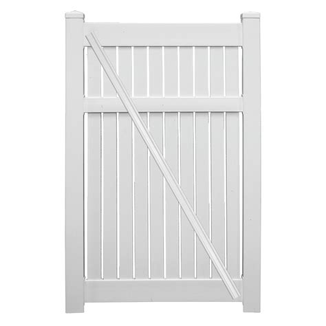 Atlantis rail specializes in cable railing but we also provide glass railing, attached ada handicap access rails and rail lighting options. Weatherables Huntington 3.8 ft. x 6 ft. White Vinyl Semi-Privacy Fence Gate Kit-SWSP-SEMI-6X46 ...