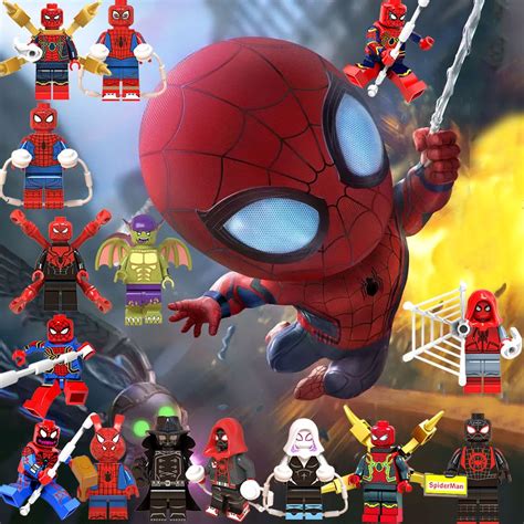 Spiderman Into The Spider Verse Minifigures Miles Morales Gwen Stacy