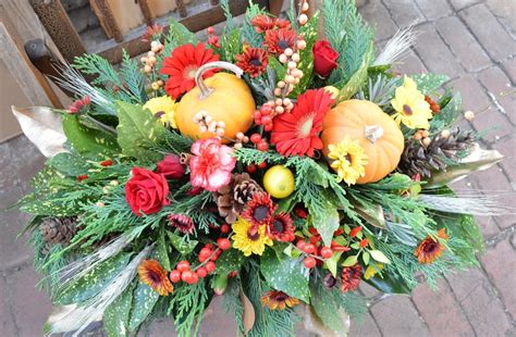 Harvest Centerpiece In Severn Md Willow Oak Flower And Herb Farm