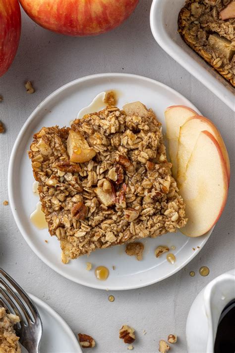 Healthy Baked Oatmeal Recipe With Apple The Clean Eating Couple