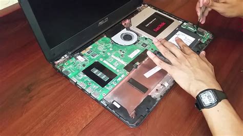 Asus X555l Disassembly Cpu Gpu Thermal Paste Replacement Youtube
