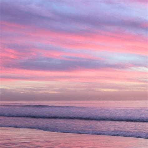 Serene Skies Pink Purple Sunset Ocean South Carlsbad Etsy