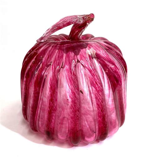 Sold Price A Pink Mottled Art Glass Pumpkin October 3 0122 600 Pm Aedt