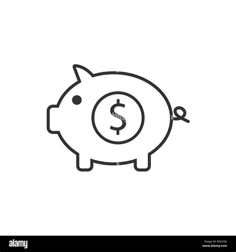 Bank Finance Money Pig Saving Icon Stock Vector Image And Art Alamy