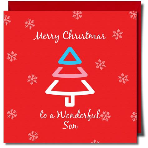 Merry Christmas Wonderful Son Trans Transgender Greeting Card