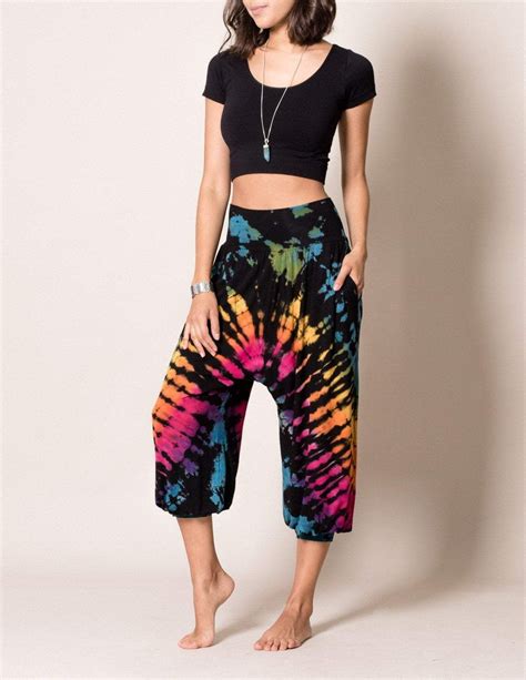 Tie Dye Harem Pants Black Tie Dye Harem Pants Tie Dye Outfits