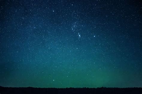 Beautiful Dark Evening Galaxy Glimmer Glowing Idyllic Night