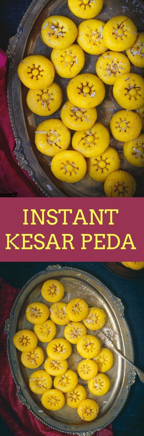 Indian sweet recipes are delicious and easy to make at home. Instant Kesar Peda | Recipe | Peda recipe, Indian desserts ...