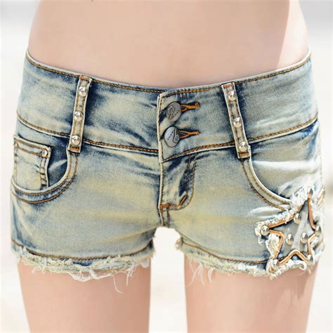 Sexy Mini Cut Off Jean Shorts For Womens Plus Size Fashion Short Pencil Jeans Shorts Lady Navy