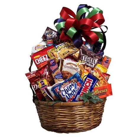 We also offer gift baskets to send in. Junk Food Basket - Nationwide Balloons