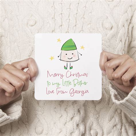 Check spelling or type a new query. Merry Christmas Little Brother Personalised Card C By Parsy Card Co | notonthehighstreet.com