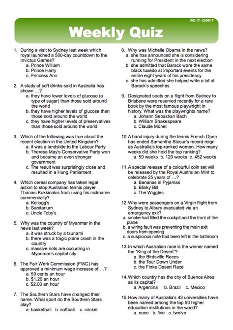 Maybe you would like to learn more about one of these? Weekly Quiz - Classroom Solutions